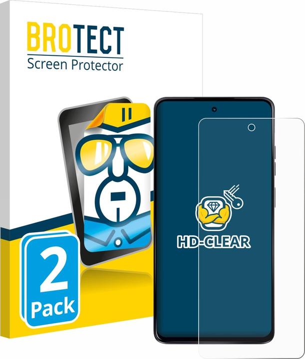 Produktbild BROTECT Schutzfolie Displayschutz Klar (2 Stk., Motorola Moto G24 Power)