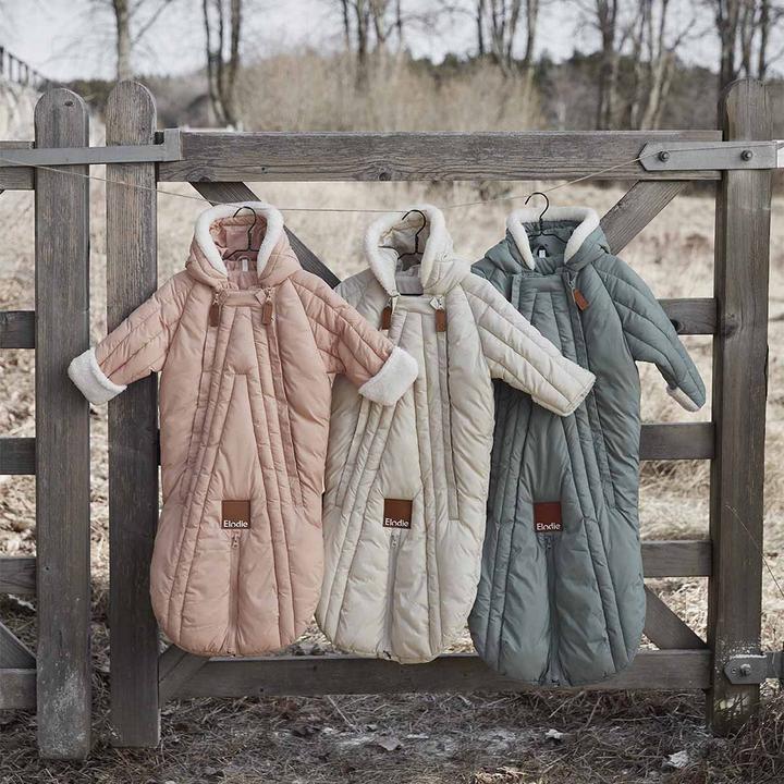 Actual product image Elodie Baby Overall - Creamy White 6-12m