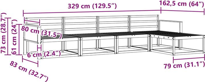 Actual product image vidaXL Gartenmöbel