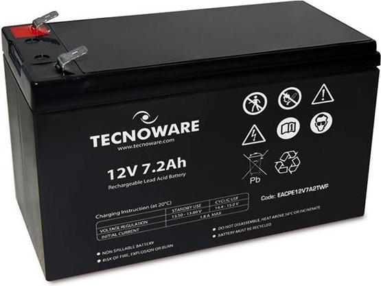 Actual product image Tecnoware Batteria Ups 12vdc 7.2ah High Ermetica Al Piombo Bulk (1 pcs., 7200 mAh)
