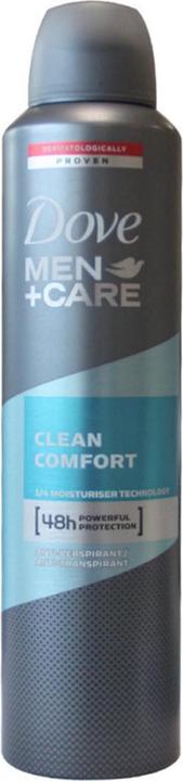 Dove Men+Care Clean Comfort Anti-Perspirant Deodorant Spray 250ml (Spray, 250 ml)