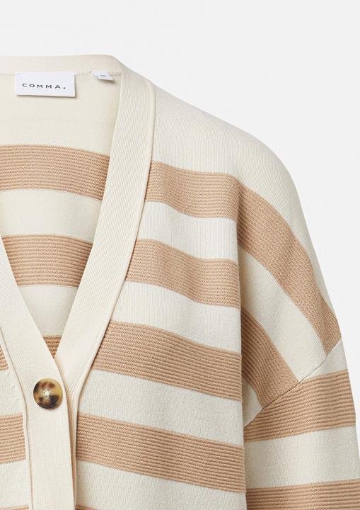 Produktbild Comma Strickjacke Gestreifter Cardigan im Boxy-Fit (32)