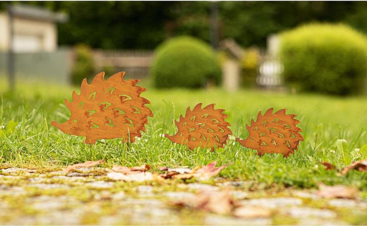 Produktbild Angela Bruderer Gartenstecker «Igel» 3er-Set