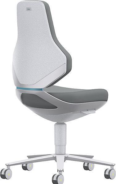 Image du produit Bimos Arbeitsdrehstuhl Texon Rollen Skintec grau 450-620 mm (45 - 62 cm)