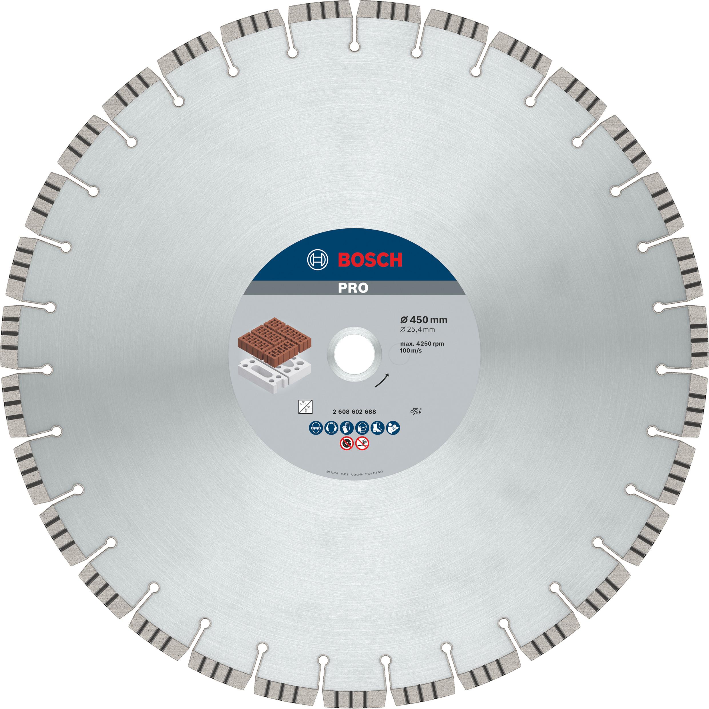 Thumbnail - Bosch Professional Zubehör, Sägeblatt, PRO Abrasive Diamanttrennscheibe, 450 x 25,4 mm