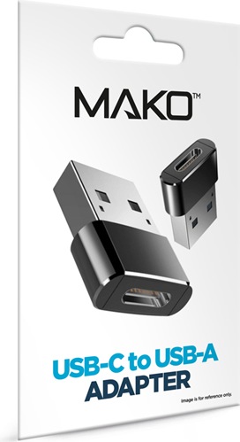 Actual product image Mako USB-C - USB-A Adapter (USB Type C, USB-A)