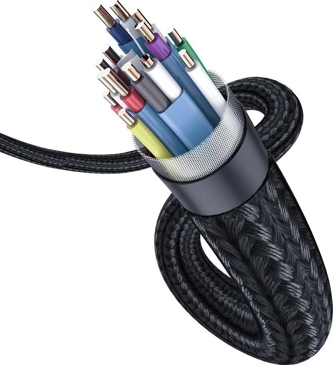 Produktbild Baseus Enjoyment Series 4KHD Male To 4KHD Male Adapter Cable 5m Dark gray (5 m, HDMI, 2.0)