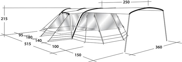 Produktbild Outwell Tomcat 5SA (Tunnelzelt, 34.70 kg, 5 Personen)