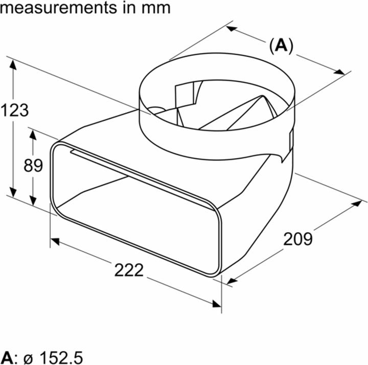 Image du produit Neff Z861SI1 Adaptateur 90° rond-plat