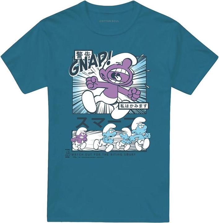 Produktbild The Smurfs Manga Watch For Biting Smurf TShirt (M)