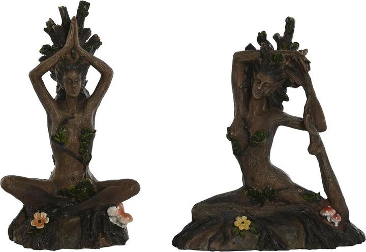 Image du produit Esprit Deko-Figur Home Braun Yoga Indianer 13 x 6 x 16 cm (2 Stück)