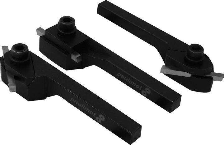 Actual product image Paulimot Mini turning tool set with HSS inserts, 3-piece, 8 mm (85 mm)