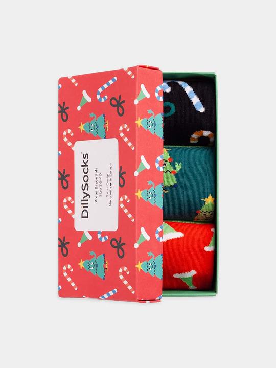 Actual product image DillySocks Xmas Essentials (pack of 3, 36 - 41)