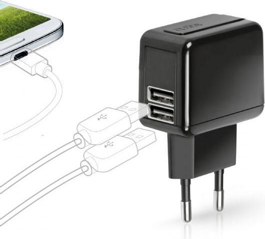 Image du produit SBS Chargeur de voyage avec double port USB 3 100 mAh (2 ports)