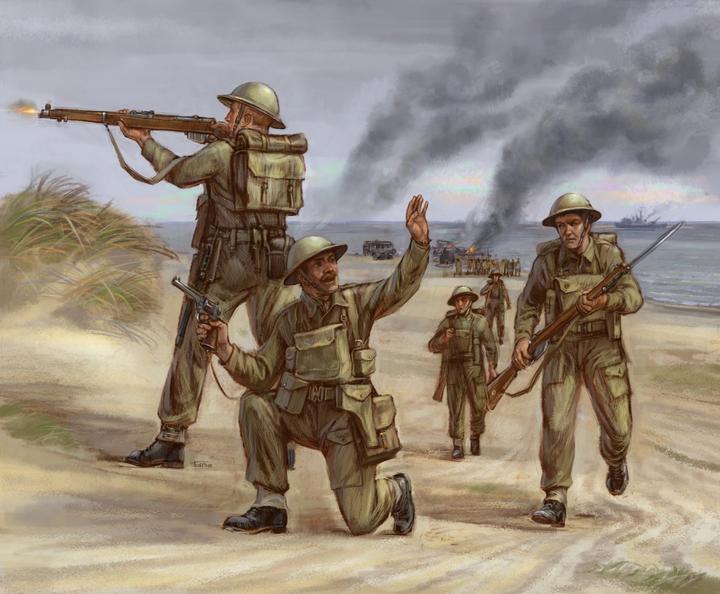 Actual product image Zvezda British Infantry 1939-42