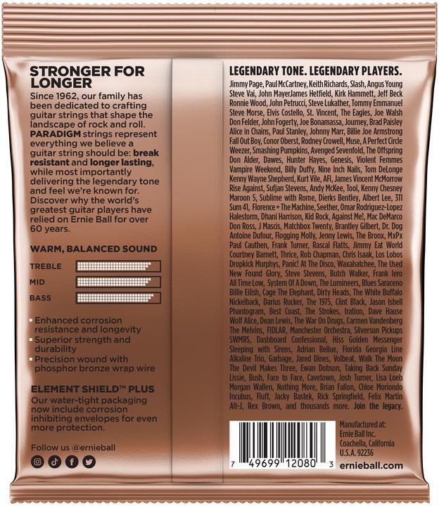 Produktbild Ernie Ball Paradigm (6x, Gitarre, 0.05")
