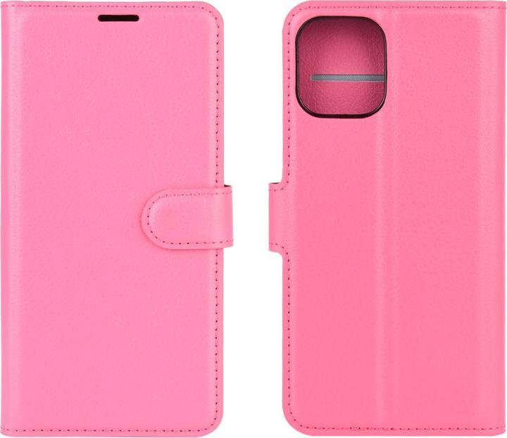 Actual product image Cover-Discount iPhone 12 / 12 Pro - Leather case cover pink (Apple iPhone 12 Pro, Apple iPhone 12)