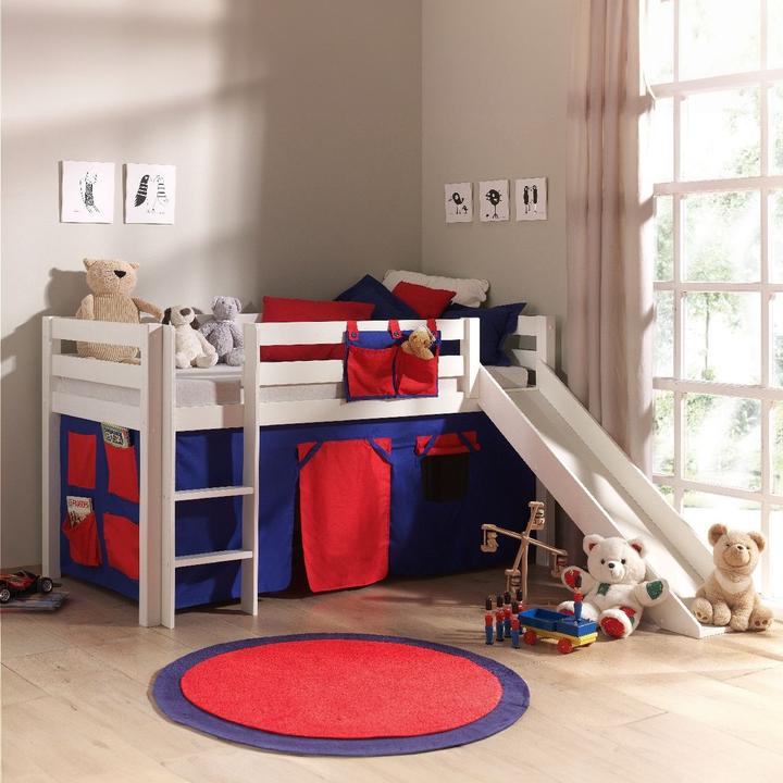 Produktbild Vipack Halbhohes Bett Domino mit Rutsche (90 x 200 cm)