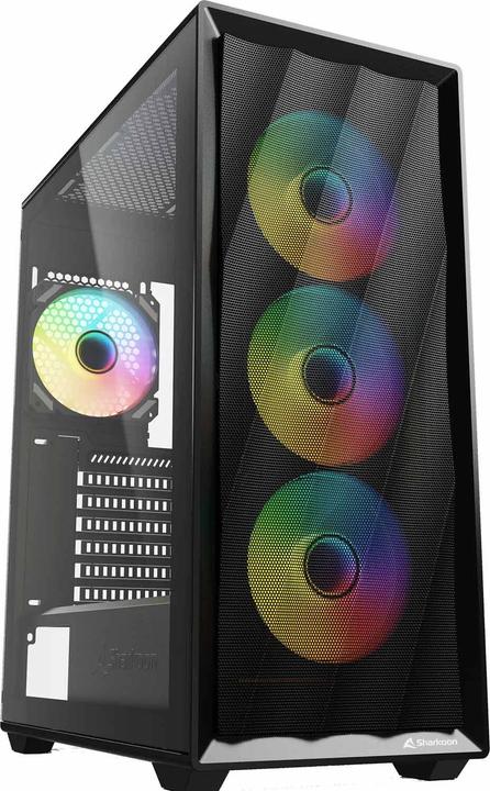 Actual product image Sharkoon VK4 ARGB (schwarz, Tempered Glass) (ATX)