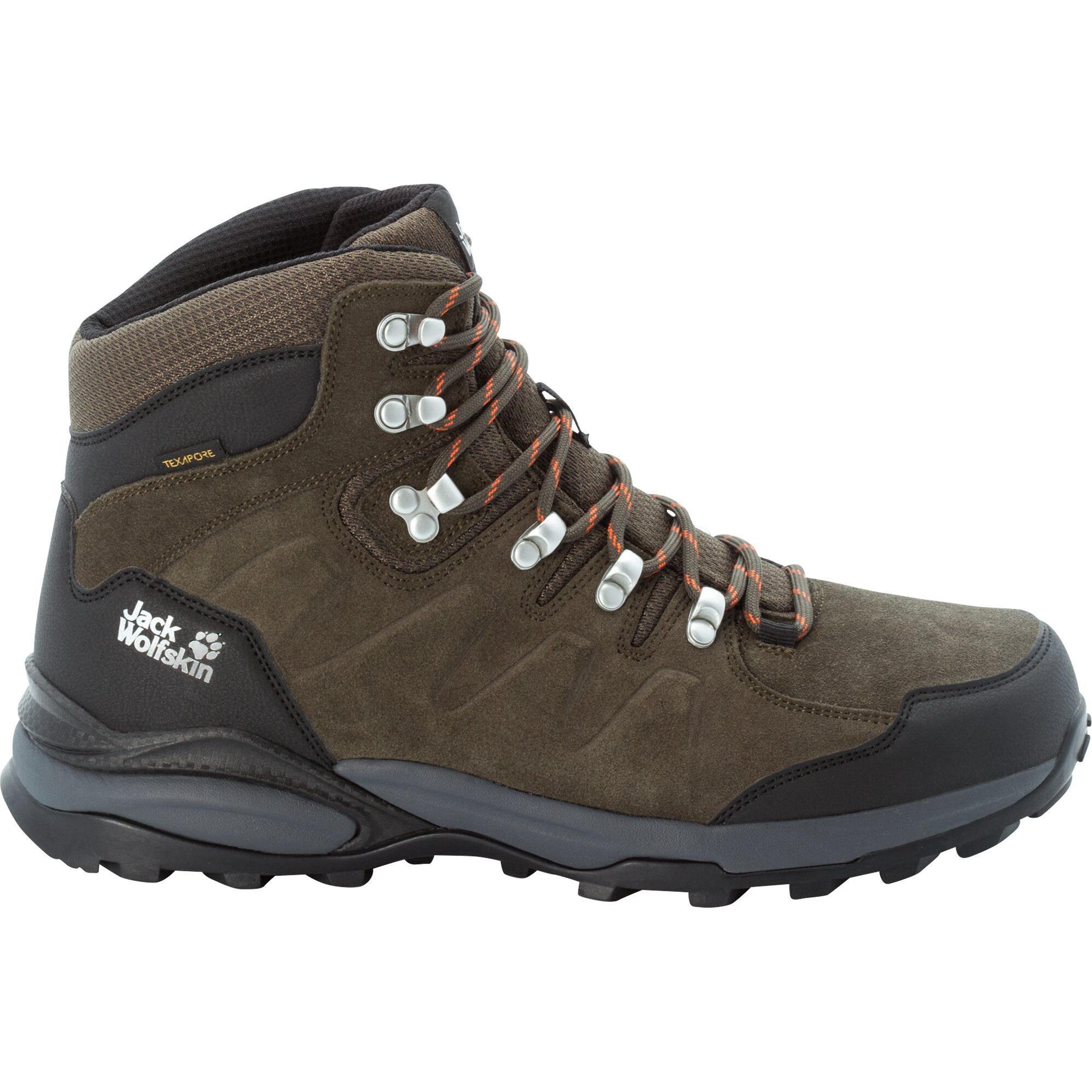 Jack Wolfskin, Herren, Wanderschuhe, Refugio Texapore Mid M (41), Grün