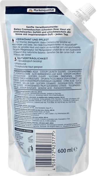 Produktbild dm Balea Sensitive Nachfüllpack (600 ml)