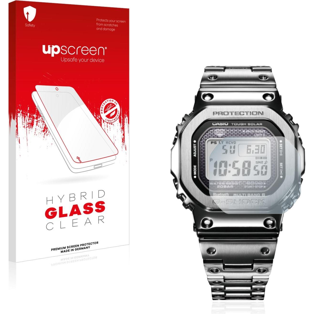upscreen Scratch Shield Panzerglasfolie, Smartwatch Schutzfolie, Transparent
