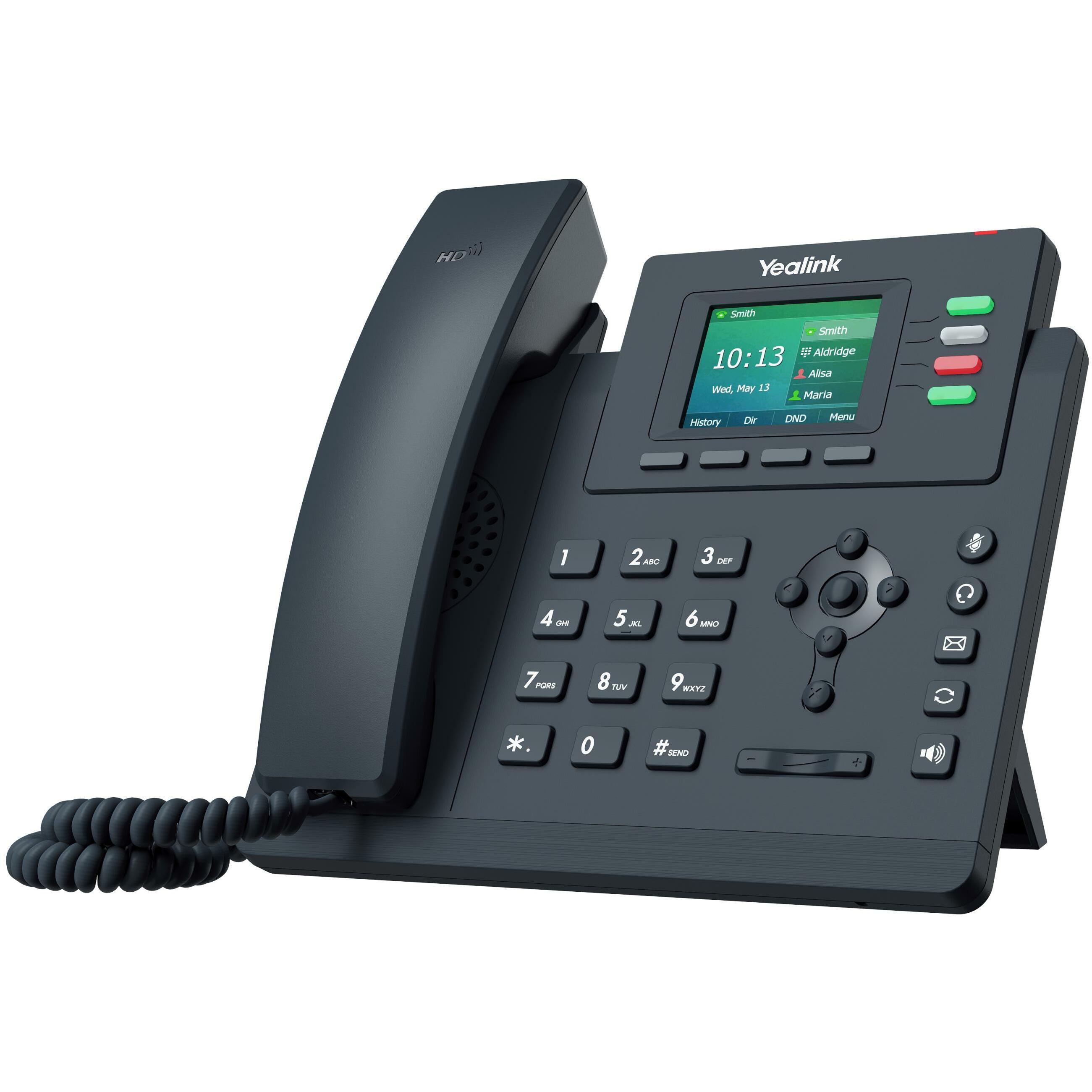 Yealink Tischtelefon SIP-T33G, Telefon, Grau