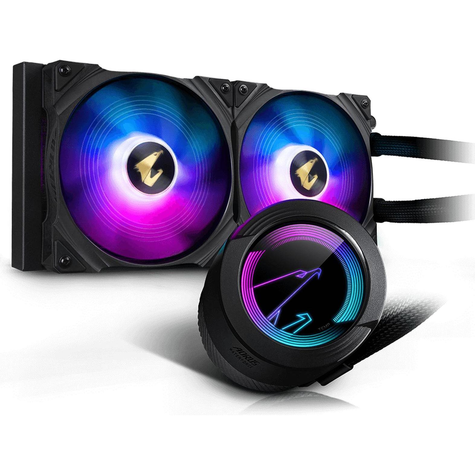 Gigabyte WAK AORUS Waterforce 280, CPU Wasserkühler, Schwarz