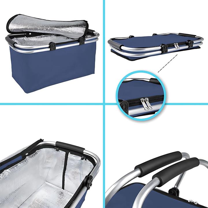 Actual product image Hermex Shopping Basket Set Thermo Shopping Basket Carry Basket Cooling Basket Carrybag