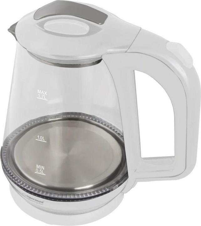 Actual product image Esperanza Glass kettle MISSOURI 1,7L white (1.70 l)