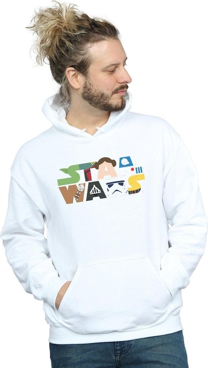 Immagine prodotto Star Wars Character Logo Felpa con Cappuccio Uomo (L)