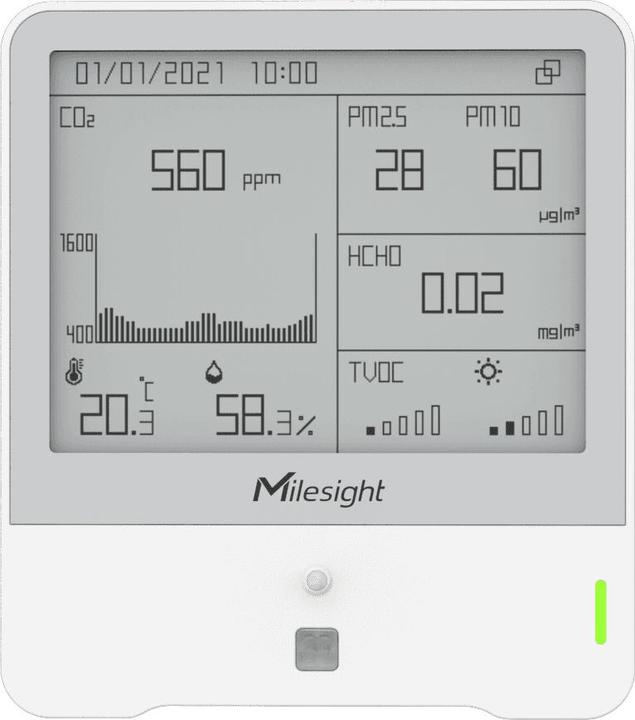 Immagine prodotto Milesight sensore di monitoraggio dell'ambiente interno iot lorawan am319 o3