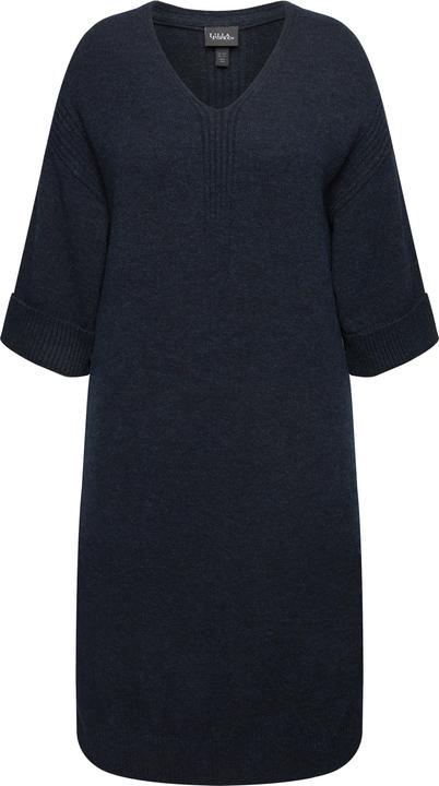 Immagine prodotto Ulla Popken Abito di maglia con inserti a costine, scollo a V e mezze maniche (46, 48)