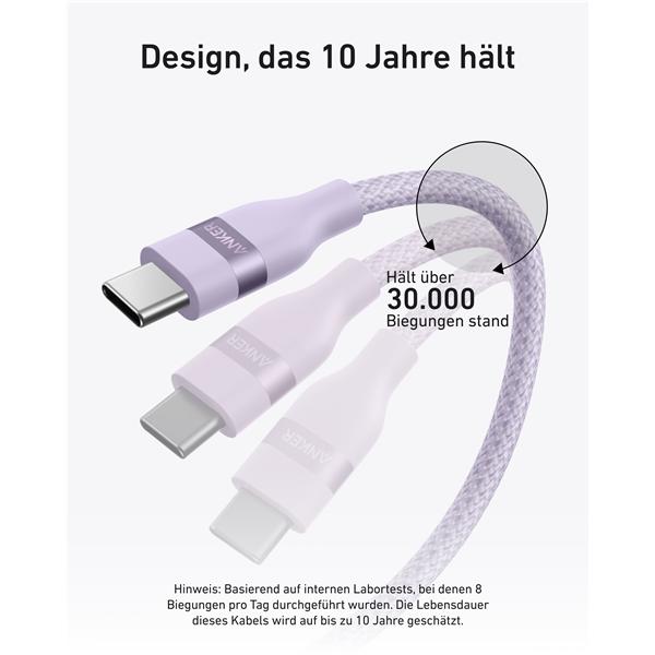Immagine prodotto Anker USB-C beidseitig 1.8m, 240W USB-C Cable Pink (1.80 m, 240 W)