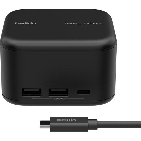 Belkin Connect (USB-C), Docking station + Hub USB, Nero