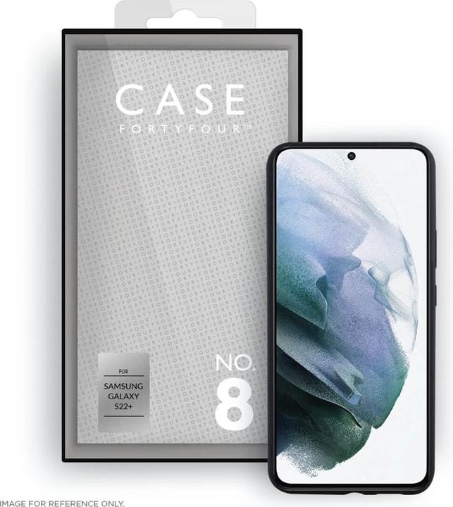 Actual product image Case FortyFour Soft cover No.8 black (Samsung Galaxy S22+)