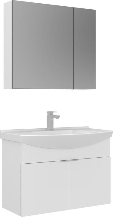 Produktbild Homitis Purus 80 Bathroom Cabinet With Sink & Mirror Set (2 Pieces)