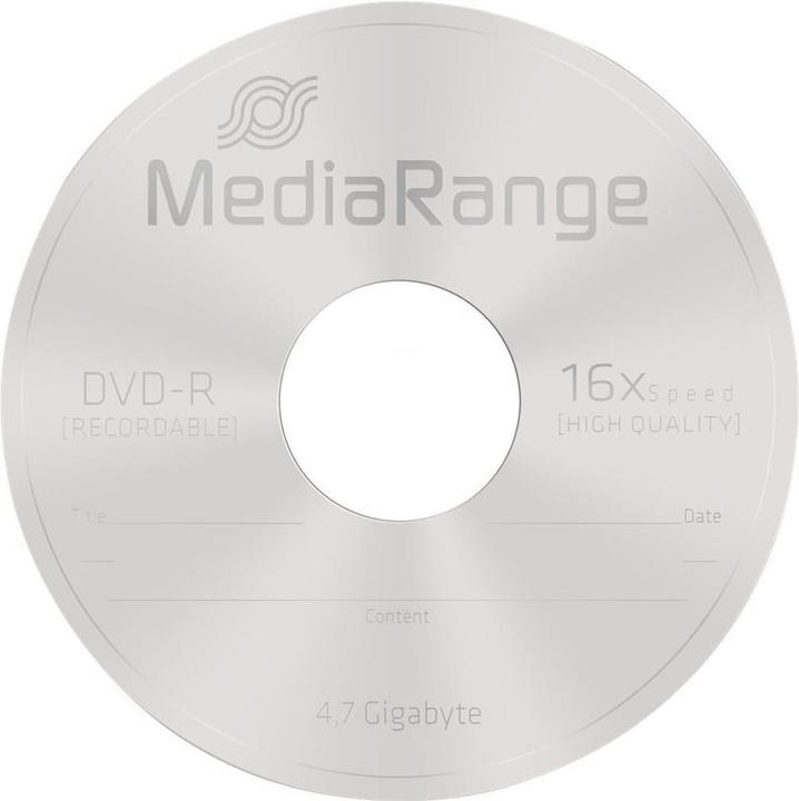 Productafbeelding MediaRange DVD-R 4,7GB, 50 spoelen (50 x)