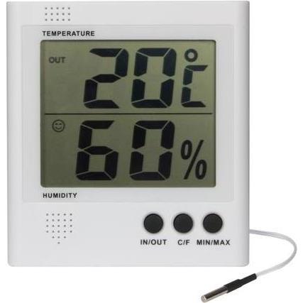 Perel Thermo/Hygrometer, Thermometer + Hygrometer, Mehrfarbig