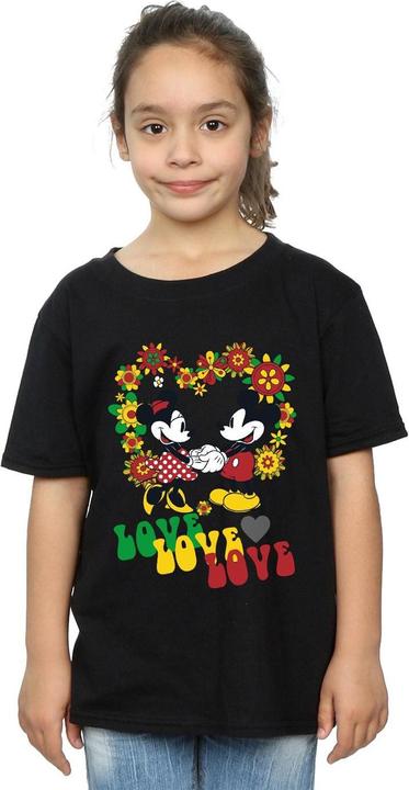 Image du produit Disney - T-shirt MICKEY AND MINNIE MOUSE HIPPIE LOVE - Fille (152, 158)