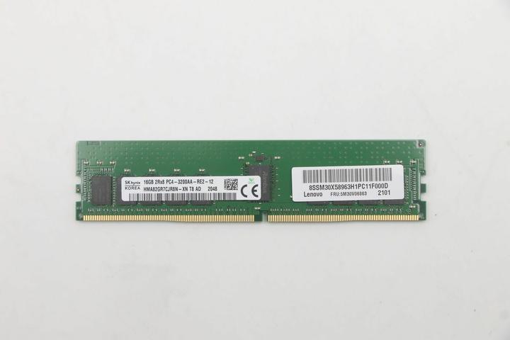 Produktbild Lenovo RDIMM,16GB,DDR4,3200,Hynix (1 x 16GB, 3200 MHz, DDR4-RAM)