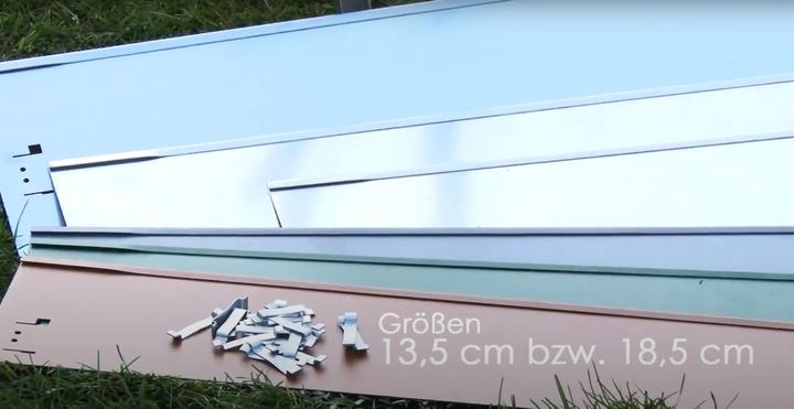 Actual product image Green Split Lawn Edging Metal 13.5cm x 120cm (120 cm)