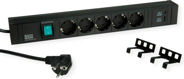 Image du produit Bachmann Profilé pour artisans 12x contact de protection 2m (5x, CEE 7/3, 2 m)