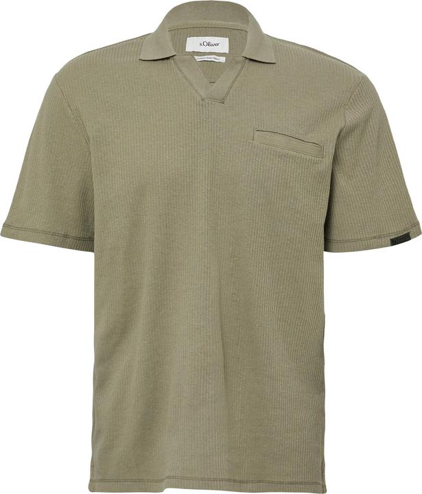 Actual product image S.Oliver Polo-Shirt Poloshirt aus Leinenmix mit Brusttasche (XXL)