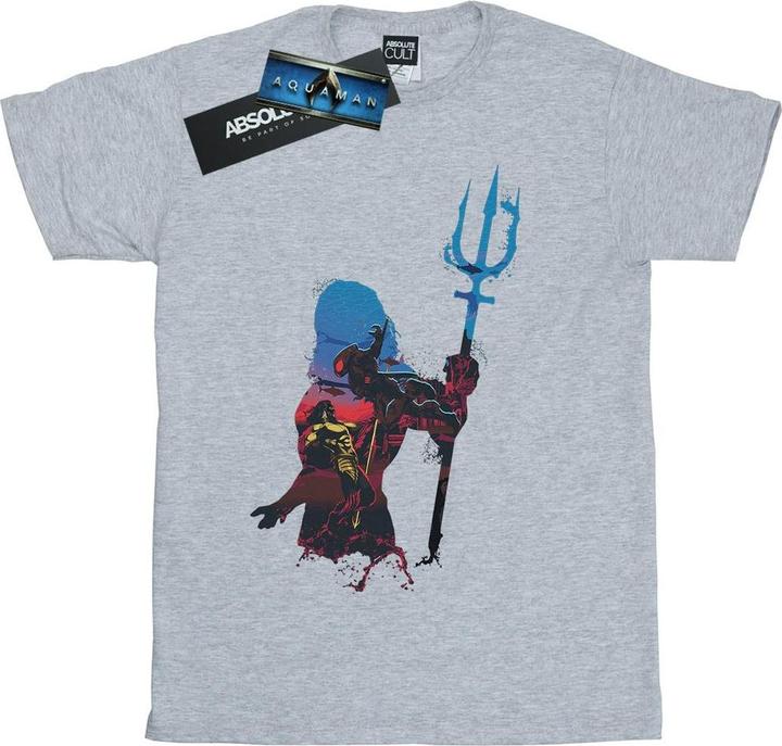 Productafbeelding - T-shirt AQUAMAN BATTLE SILHOUETTE - Garçon (128)