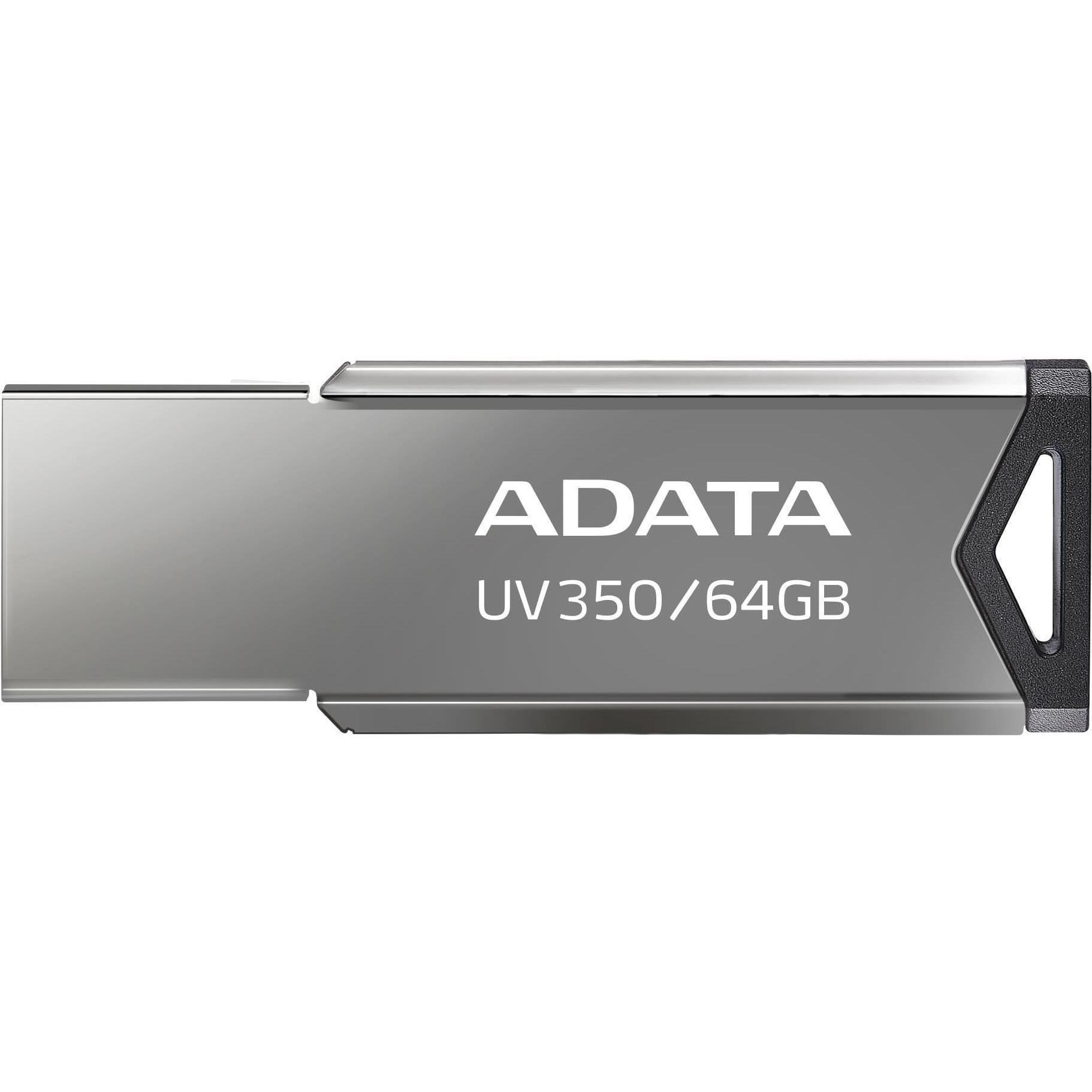 Adata UV350 - USB-Flash-Laufwerk - 32 GB - USB 3.2 Gen 1 (32 GB, USB 3.1), USB Stick, Silber