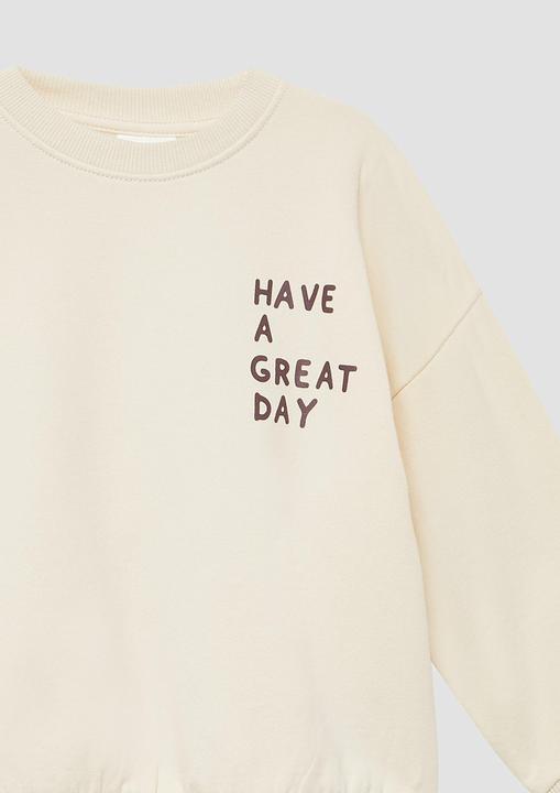 Produktbild s.Oliver Sweatshirt Oversized Sweatshirt mit Rückenprint und kuscheliger Innenseite (98)