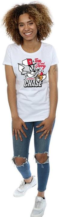 Image du produit Tom & Jerry Womens/Ladies Cat & Mouse Chase T-shirt en coton (L)