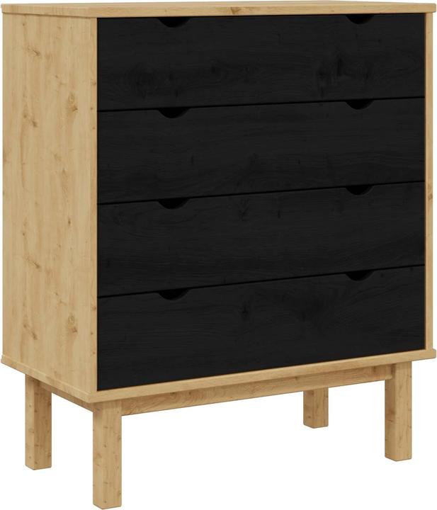 Produktbild vidaXL Massive Kiefer Kommode (76.50 x 39.50 x 90 cm)