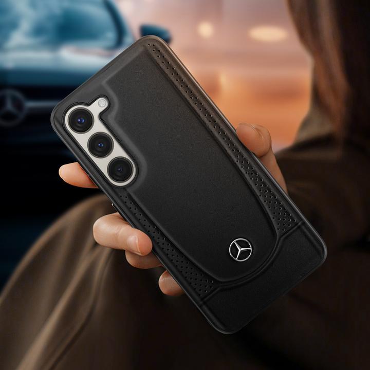 Actual product image Mercedes MEHCS23SARMBK S23 S911 czarny/black hardcase Leather Urban (Samsung Galaxy S23)
